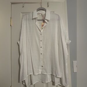Entro White button up Blouse